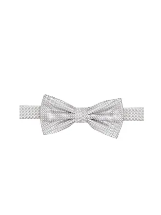SEIDENFALTER | Set di bretelle con papillon e clip a bottone | hellgrau